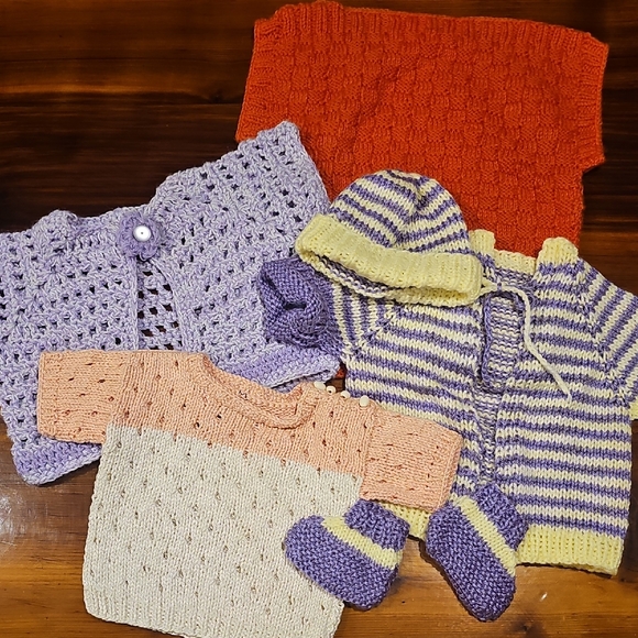 Handmade Other - 6 Piece Handmade Baby Knitted Top Lot